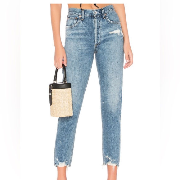 Agolde Jamie high rise classic in grade size 27 - Picture 6 of 8